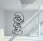 Preview: 46126 Die Schlümpfe Schlaubi Wandtattoo